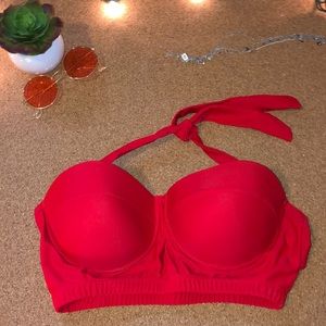 Red super cute bathing suit top!!
